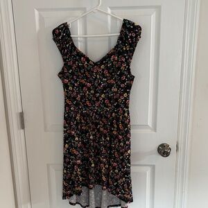 No Boundaries Floral Mini Dress - Black, Pink, Yellow